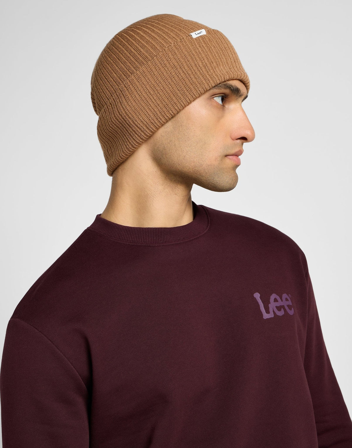 Ribbed Beanie in Clove - LEE Schweiz