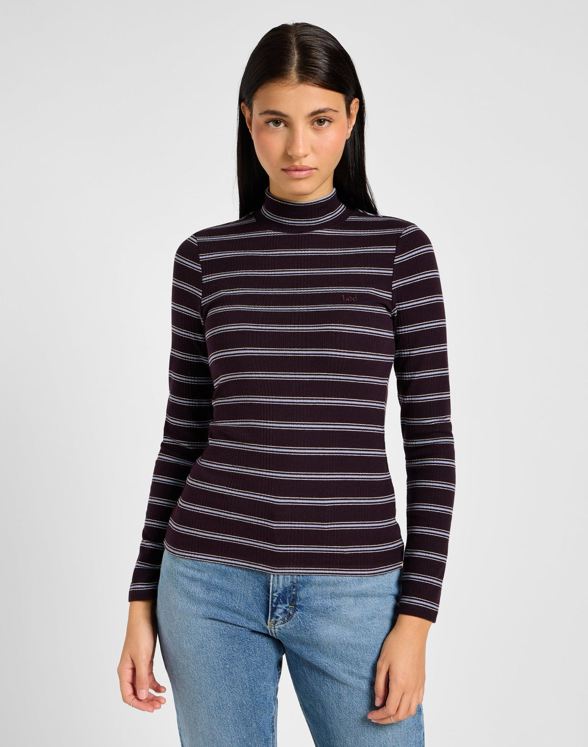 Ribbed Longsleeves High Neck in Linwood - LEE Schweiz