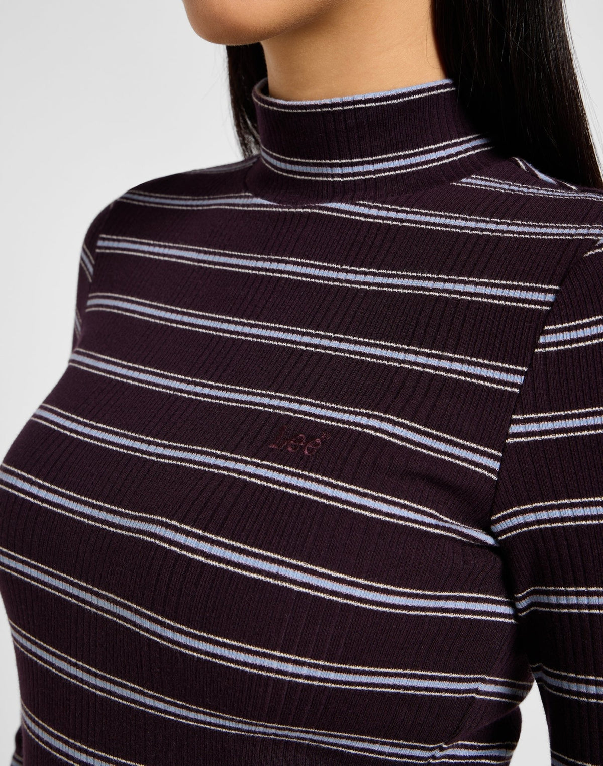 Ribbed Longsleeves High Neck in Linwood - LEE Schweiz