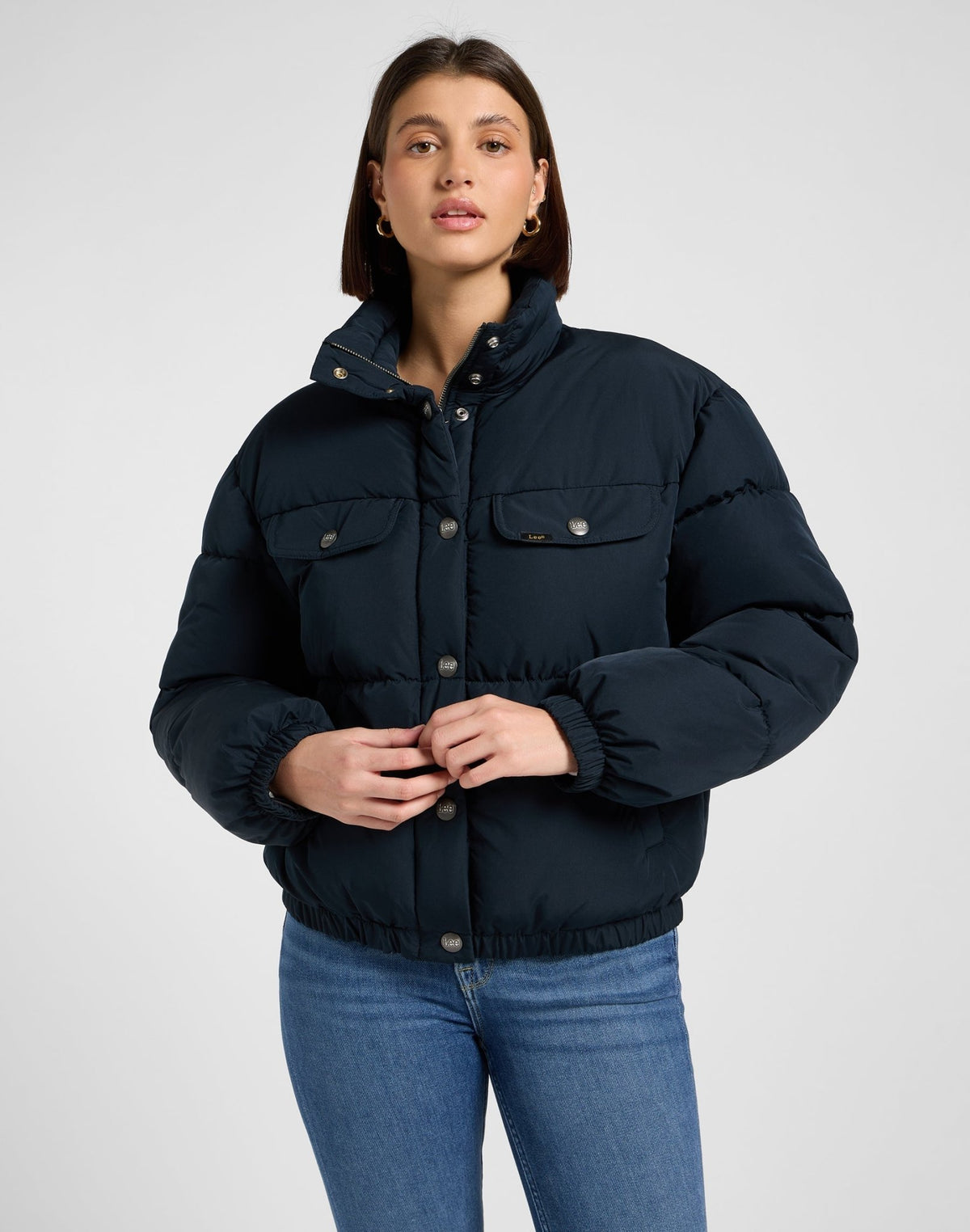 Rider Puffer Jacket in Black - LEE Schweiz