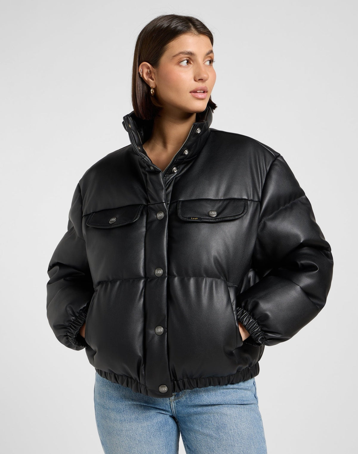 Rider Puffer Jacket in Unionall Black - LEE Schweiz