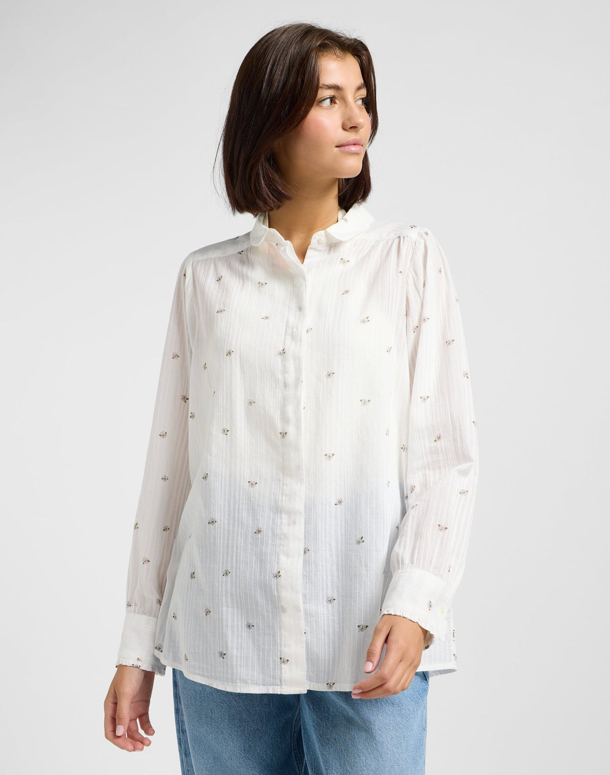 Shirred Blouse in Grove Floral - LEE Schweiz