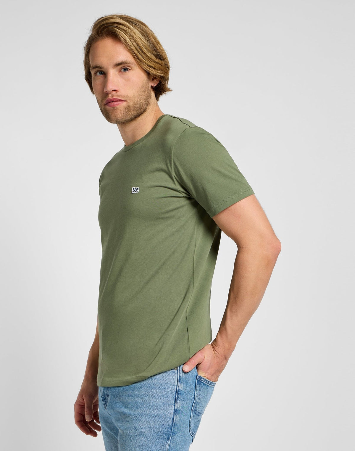 Shortleeves Patch Logo Tee in Mercantile Green - LEE Schweiz