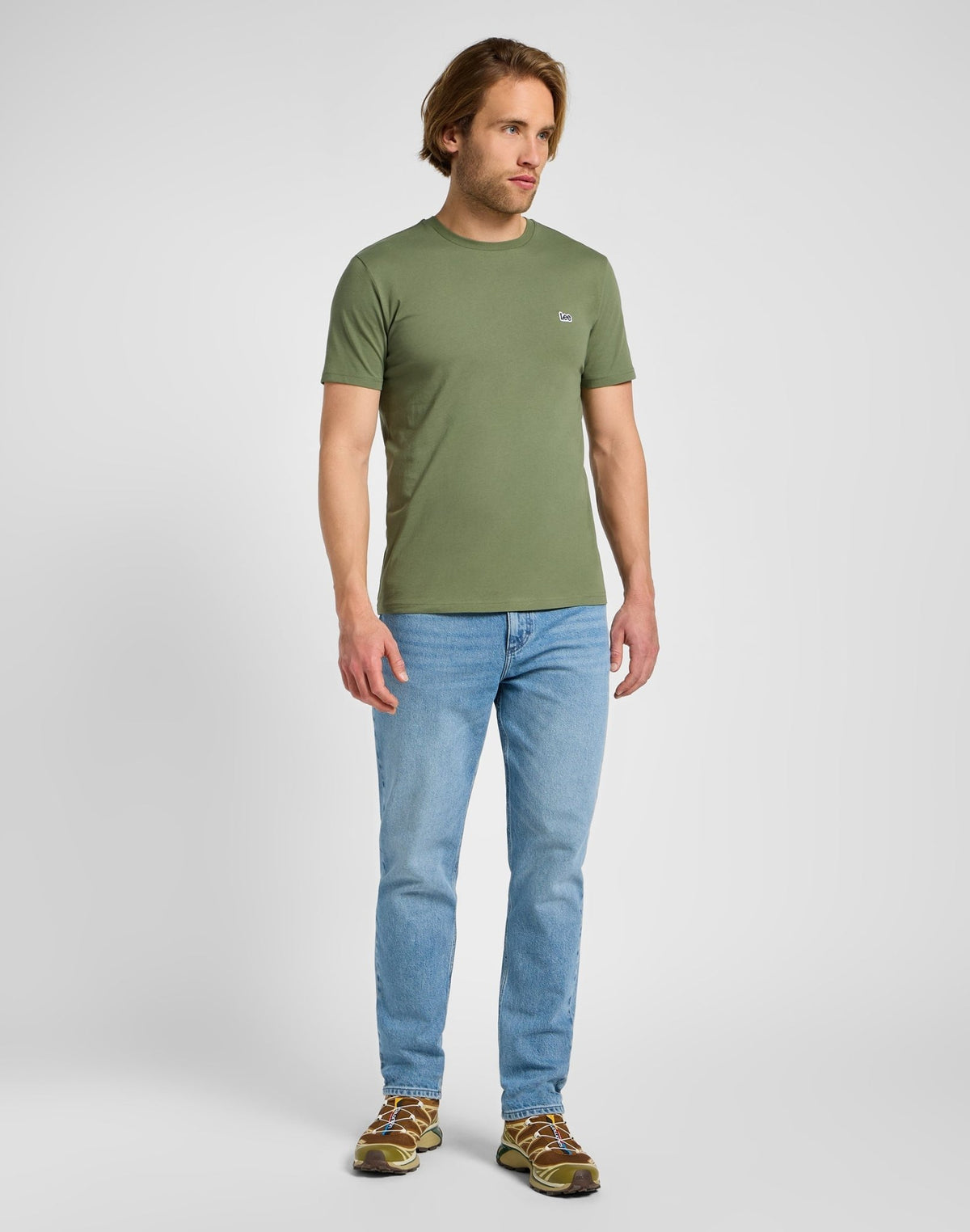 Shortleeves Patch Logo Tee in Mercantile Green - LEE Schweiz