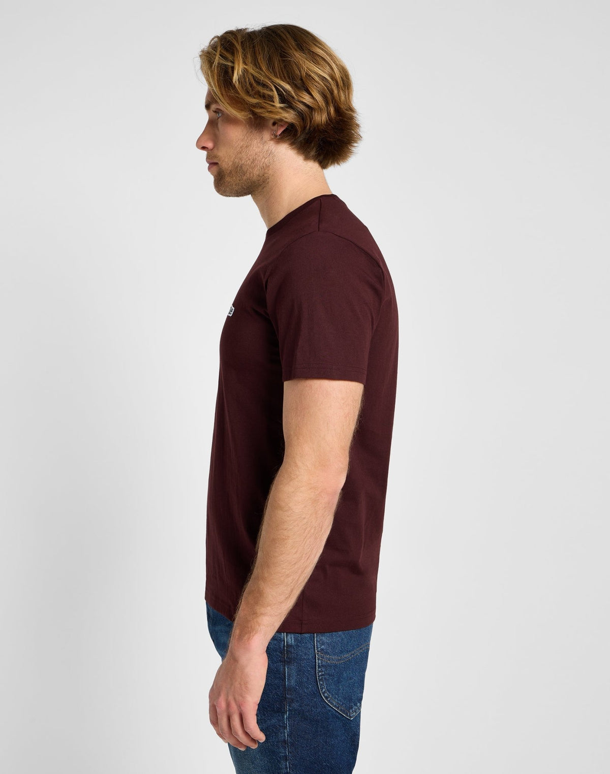 Shortleeves Patch Logo Tee in Velvet Beet - LEE Schweiz