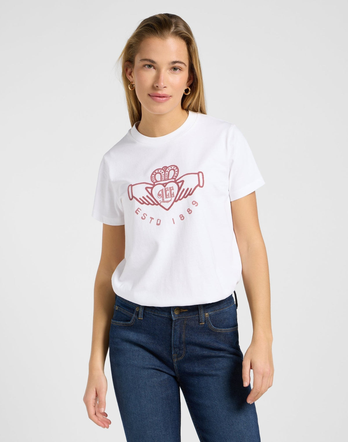Small Graphic Tee 1 in Ecru - LEE Schweiz