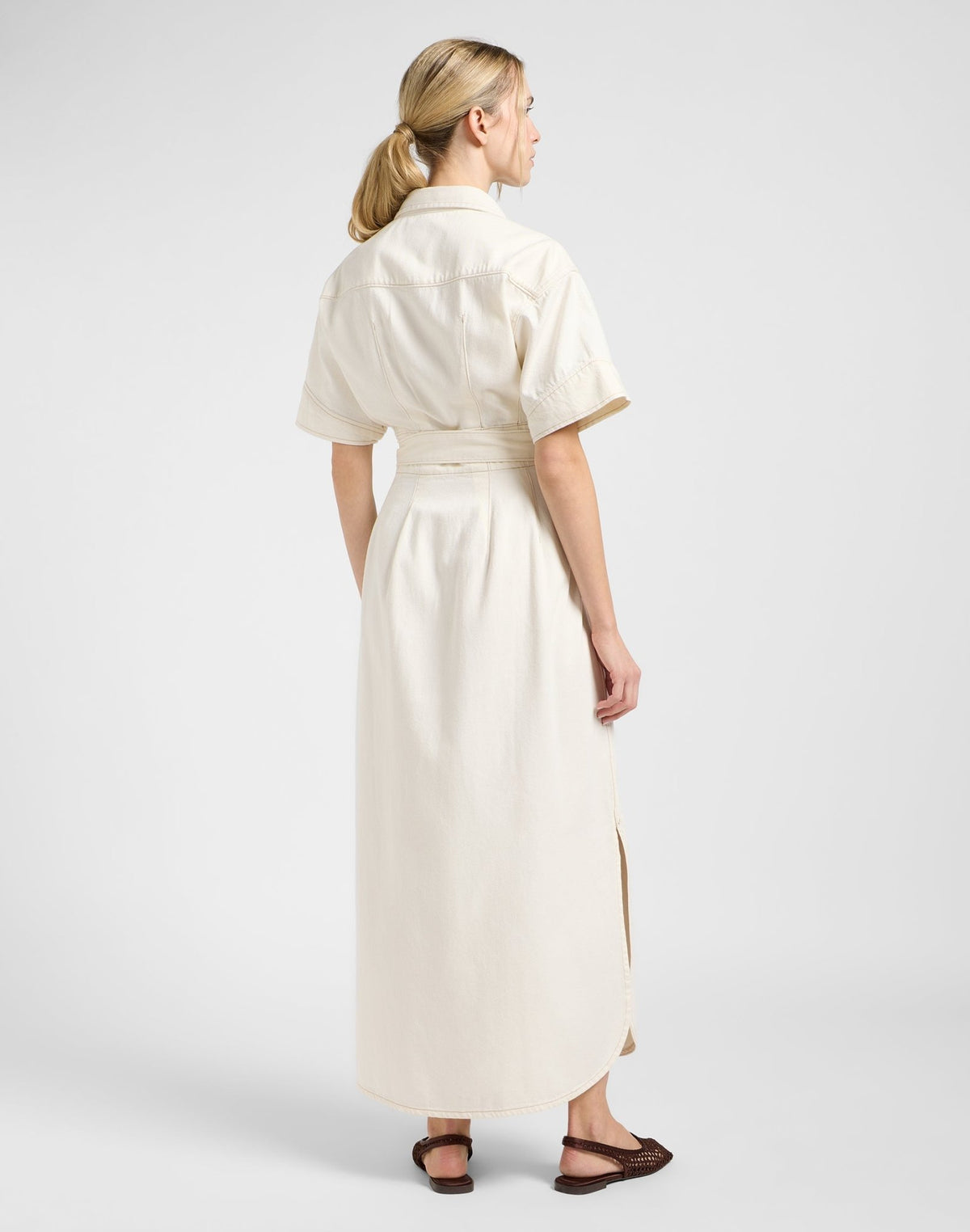 Ss Maxi Western Dress in Ecru - LEE Schweiz