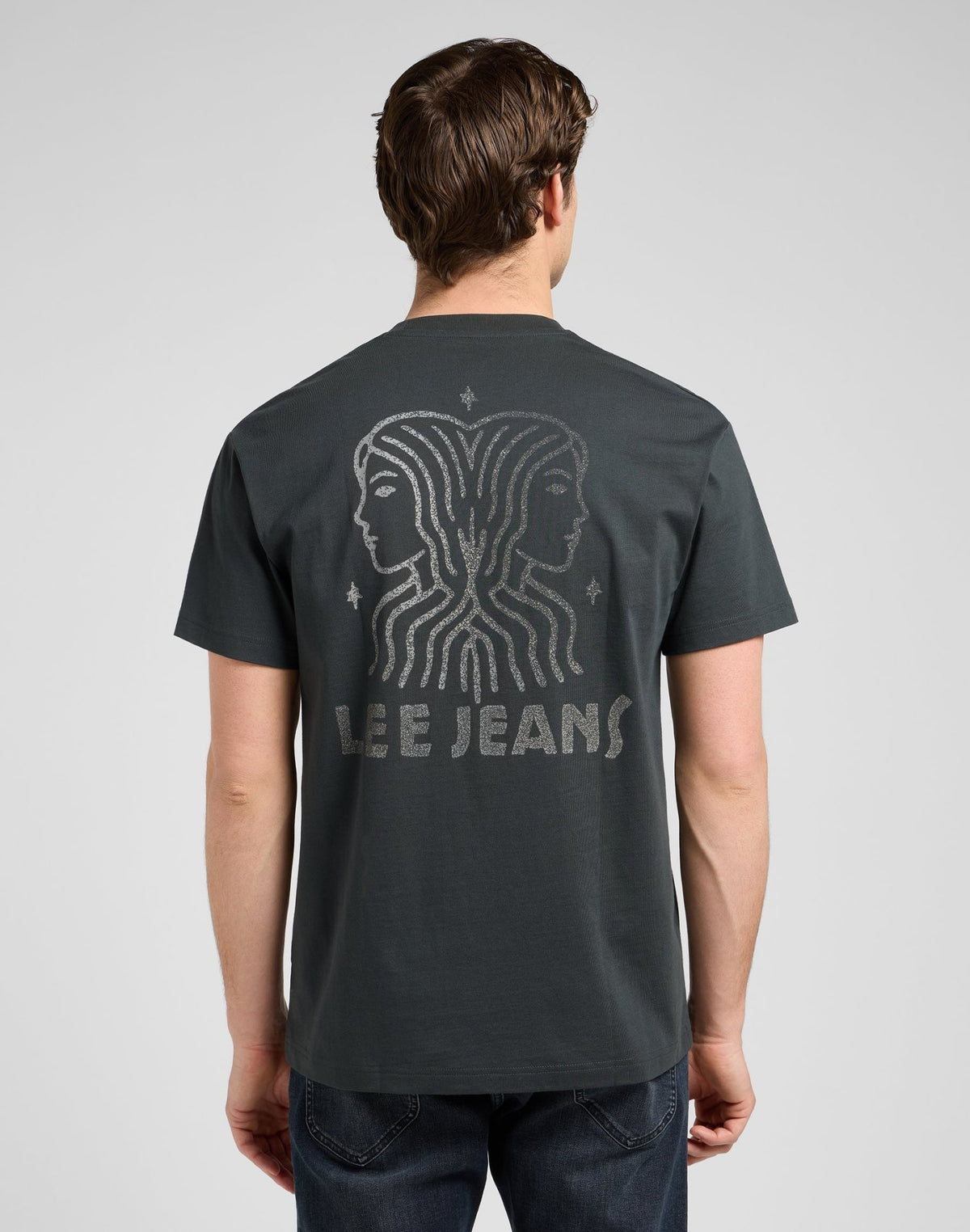 Ss Relaxed Graphic Tee in Washed Black - LEE Schweiz