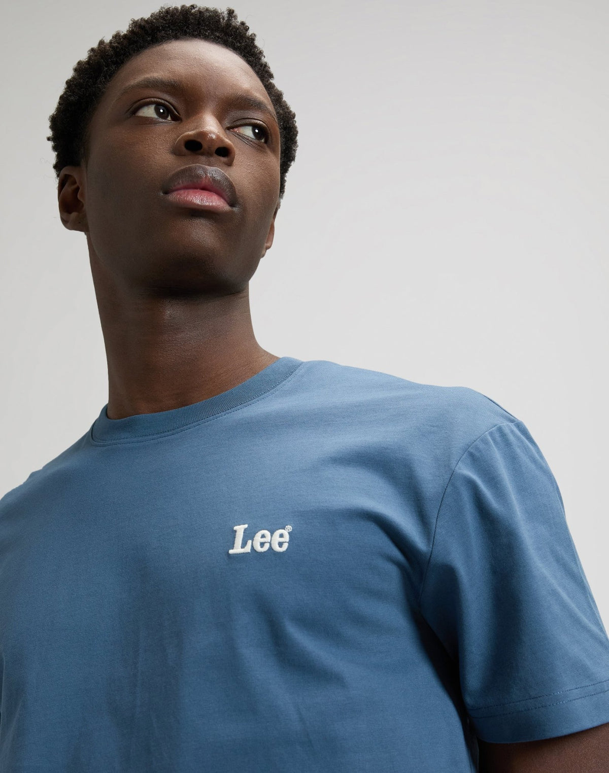 Ss Small Logo Tee in Academy Blue - LEE Schweiz