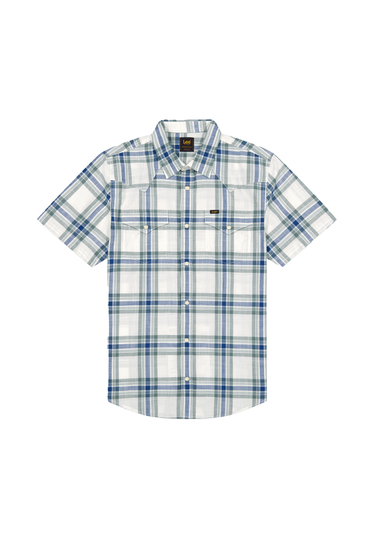 Ss Western Shirt in Desert Sage Plaid - LEE Schweiz