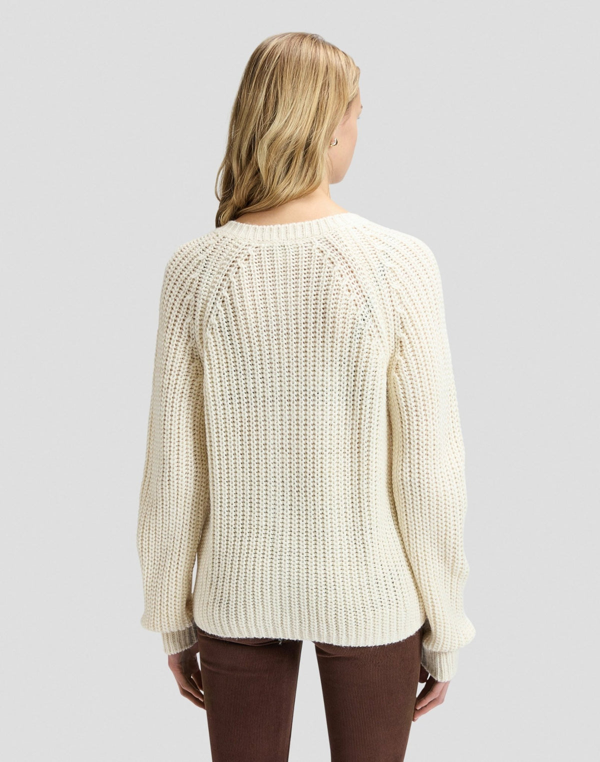 Strickjacke Chunky in Ecru - LEE Schweiz