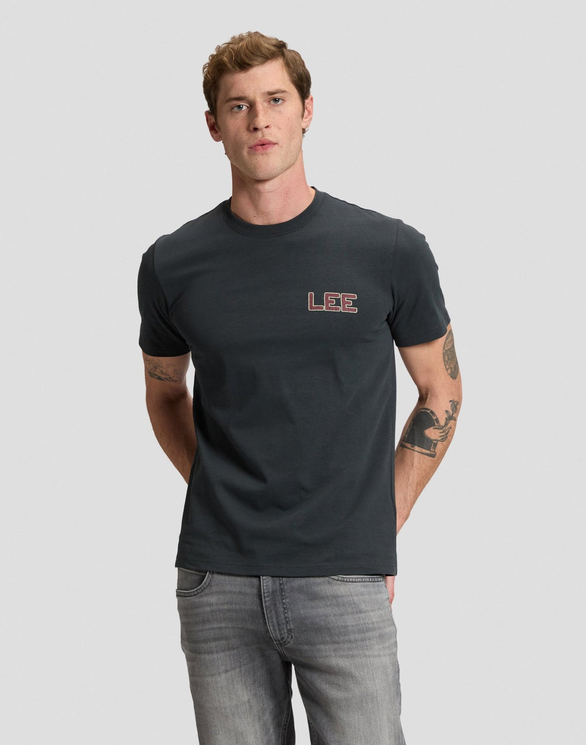 T-Shirt Lee Varsity in Washed Black - LEE Schweiz