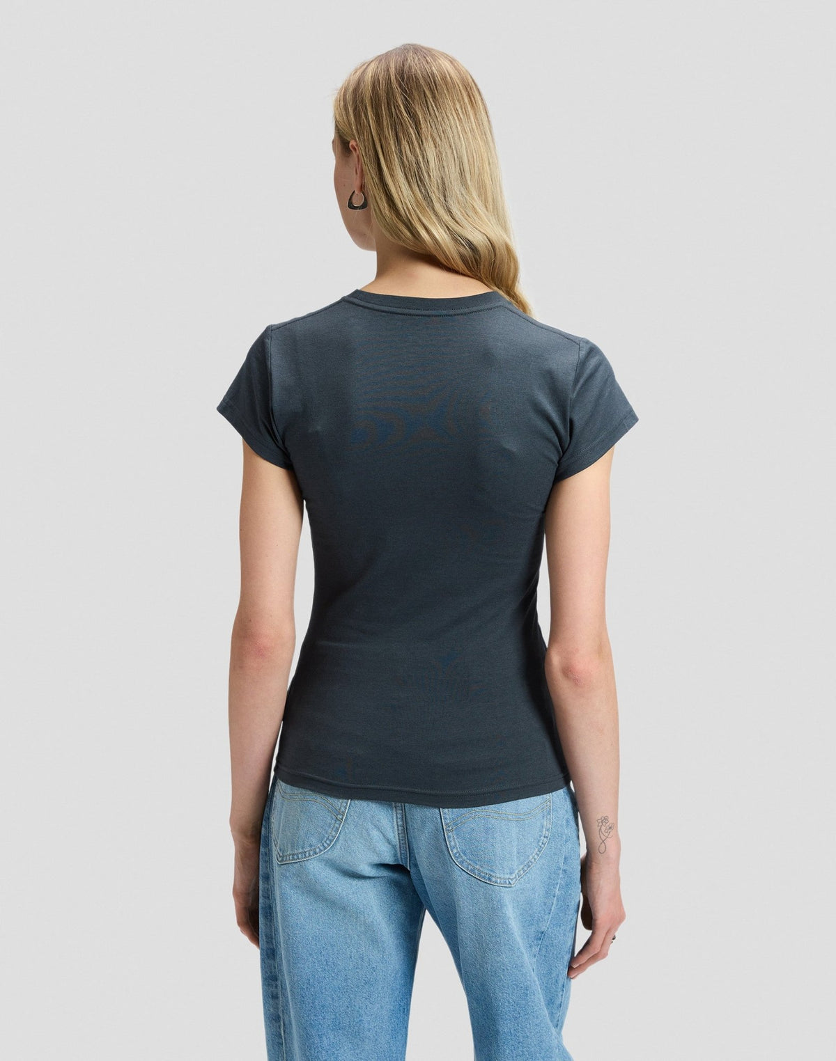 T-Shirt Record in Washed Black - LEE Schweiz