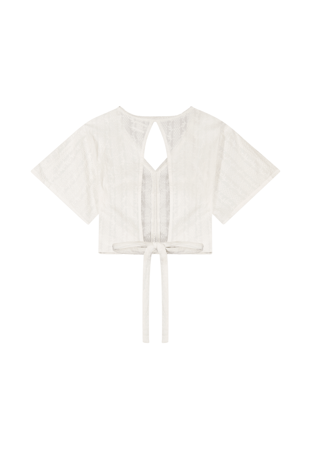 Tied Back Blouse in Bright White - LEE Schweiz