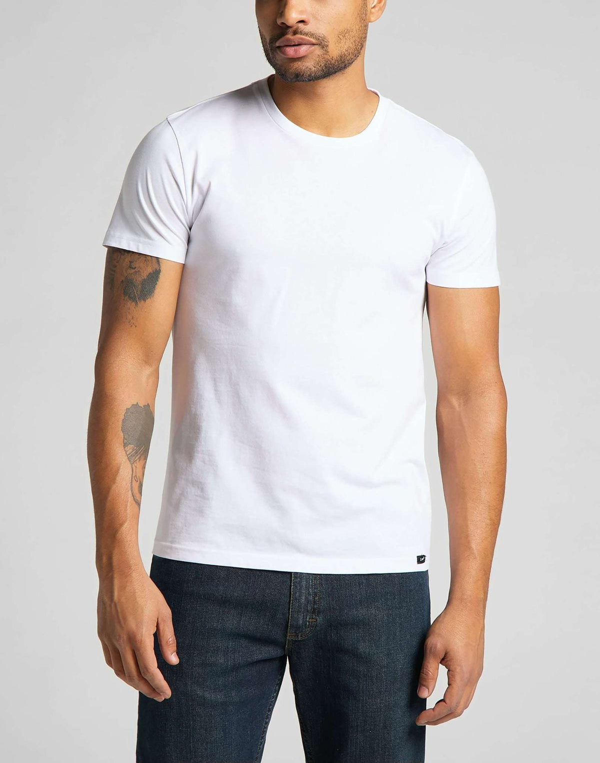 Twin Pack Crew in Black White - LEE Schweiz