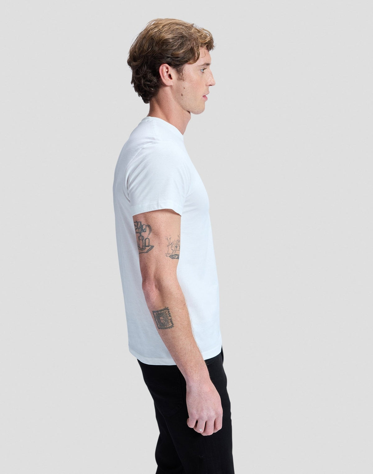 Twin Pack Crew in White - LEE Schweiz