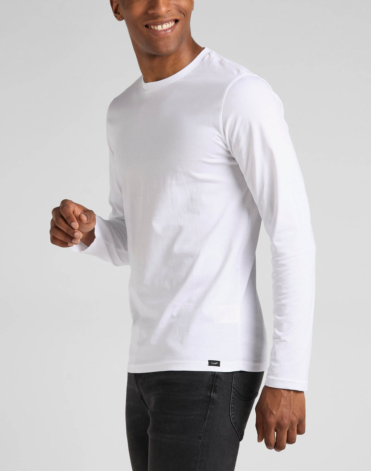 Twin Pack Crew Long Sleeve in Black/White - LEE Schweiz