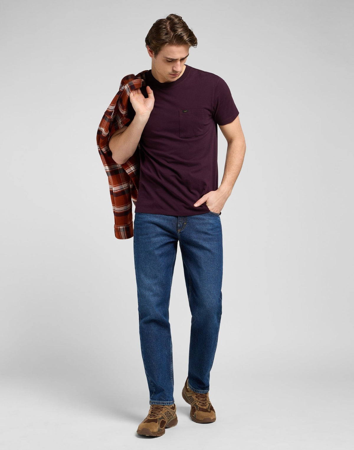 Ultimate Pocket Tee in Deep Wine - LEE Schweiz
