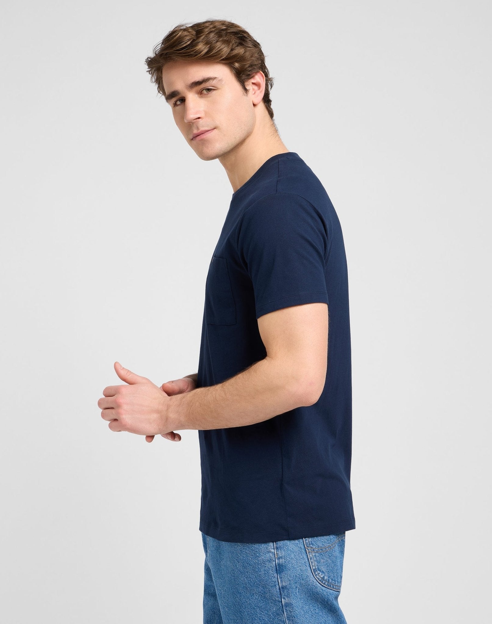 Ultimate Pocket Tee in Rivet Navy