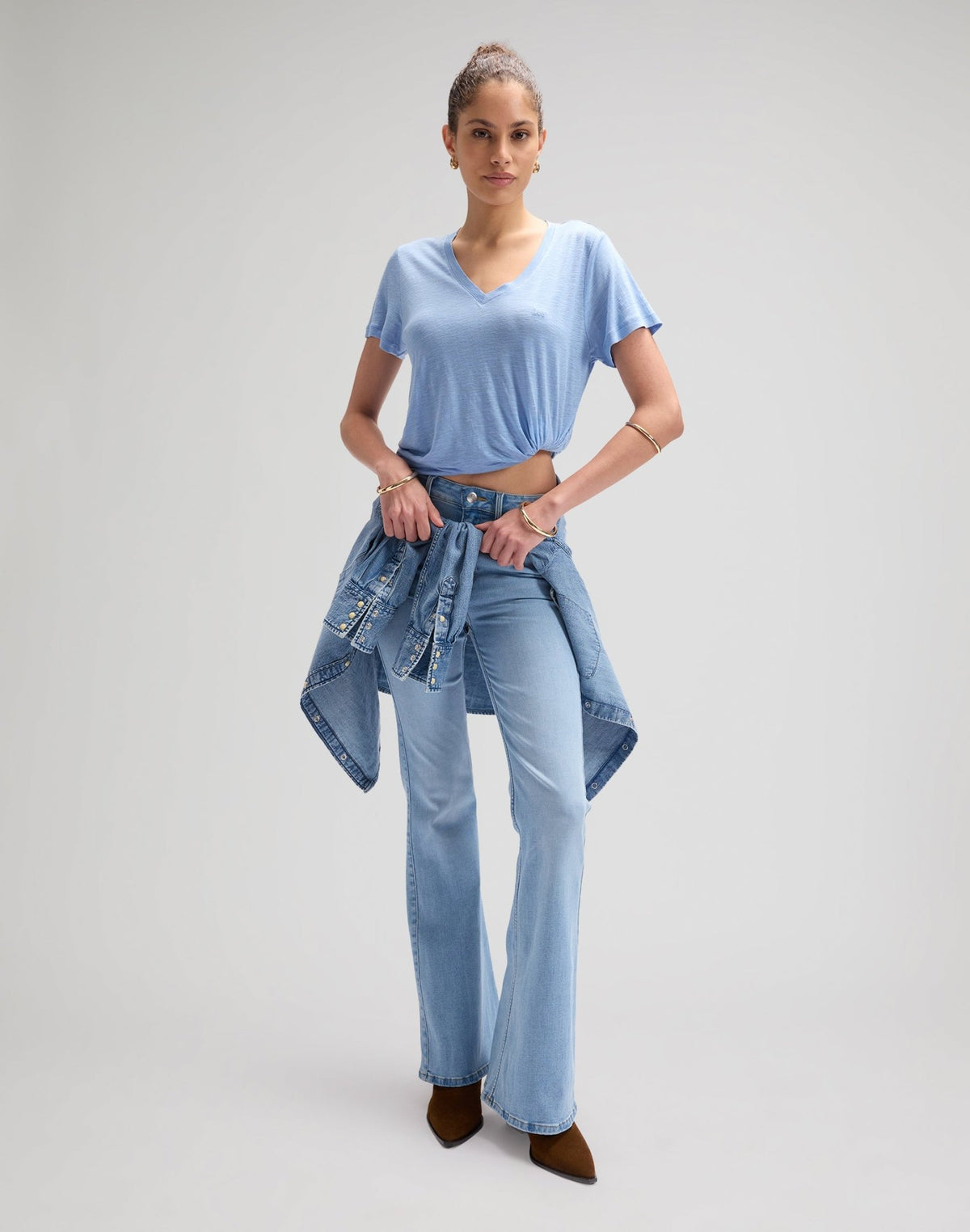 V Neck Tee in Halogen - LEE Schweiz