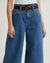 Wide Leather Belt in Dark Brown - LEE Schweiz