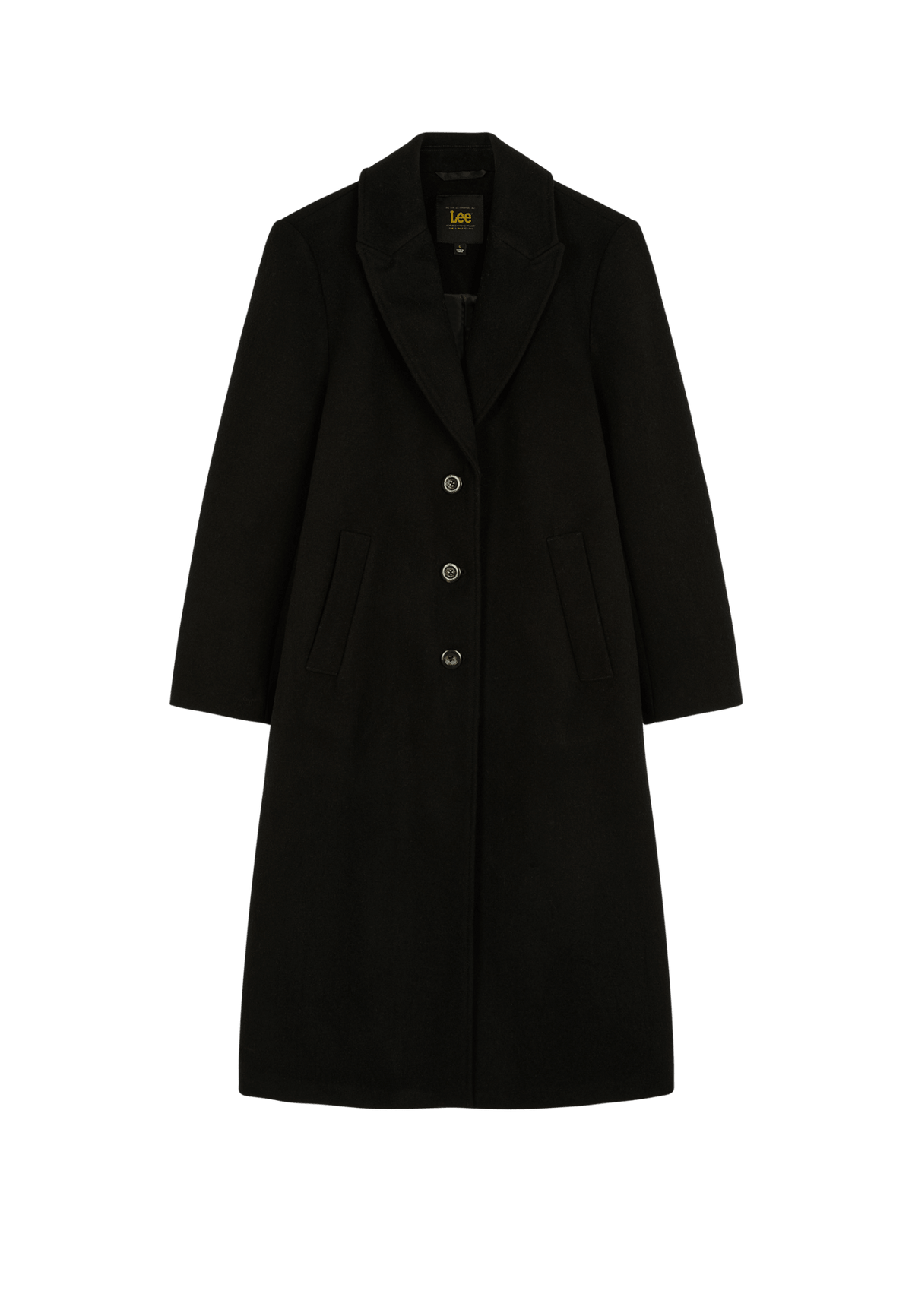 Wintermantel Long Wool in Black - LEE Schweiz