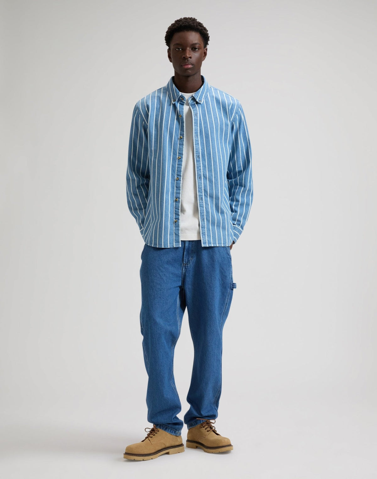 Workwear Button Down in Denim Stripe - LEE Schweiz