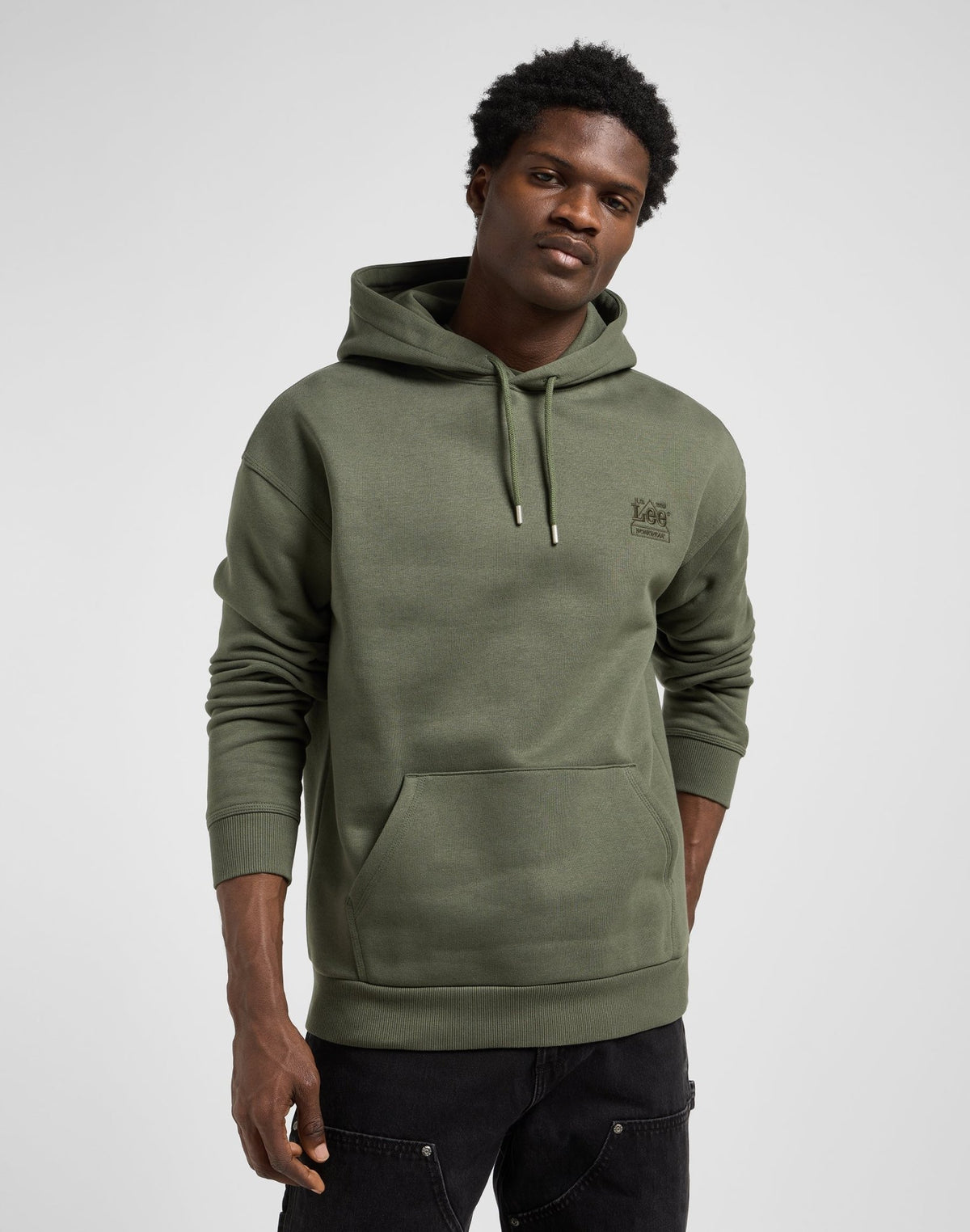 Ww Essential Hoodie in Oak Moss - LEE Schweiz