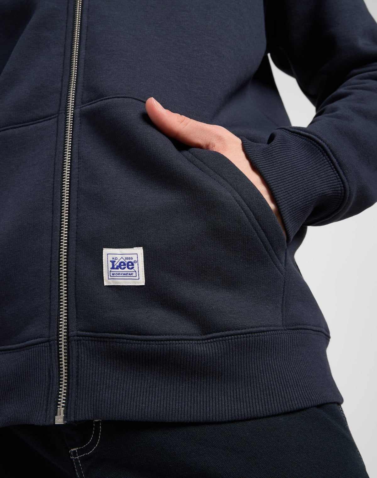 Ww Full Zip Hoodie in Rebel Navy - LEE Schweiz