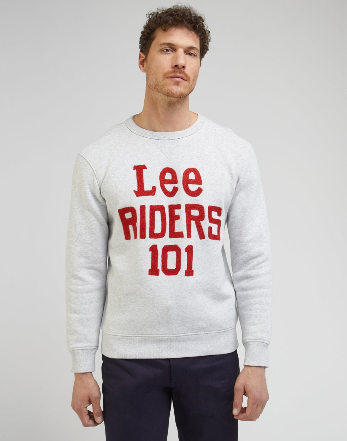 101 Regular Sweatshirt in Sharp Grey Mele - LEE Schweiz