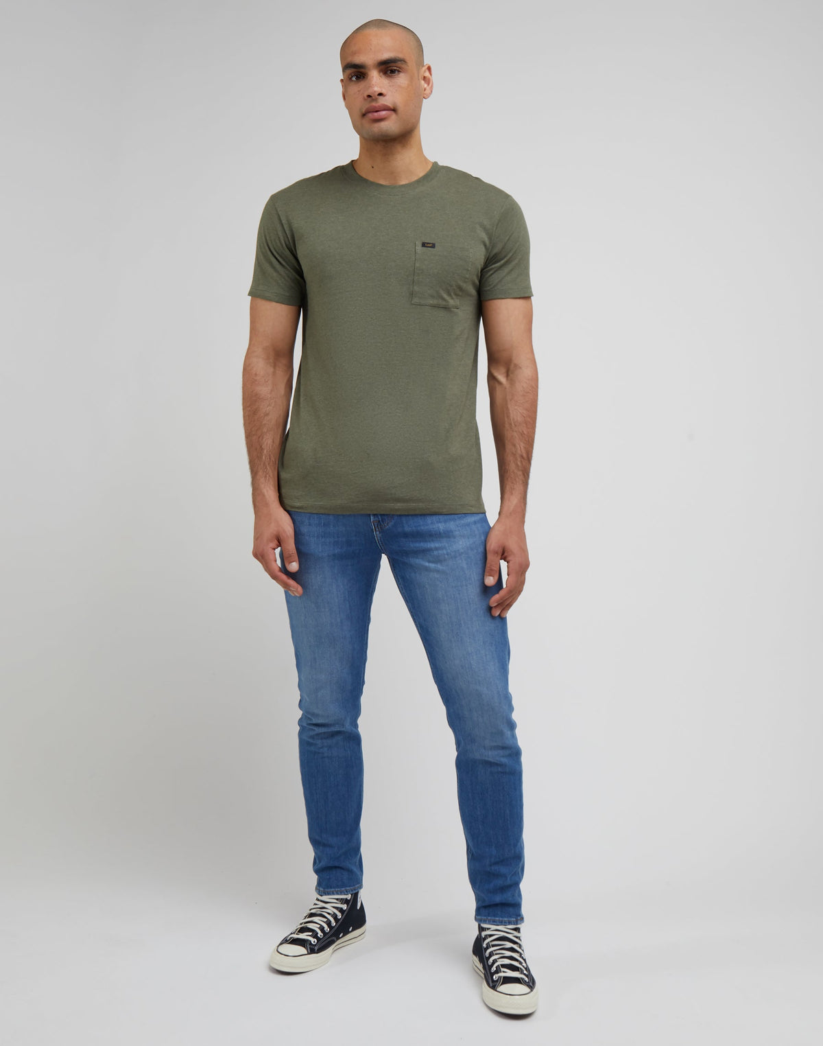 Ultimate Pocket Tee in Olive Grove