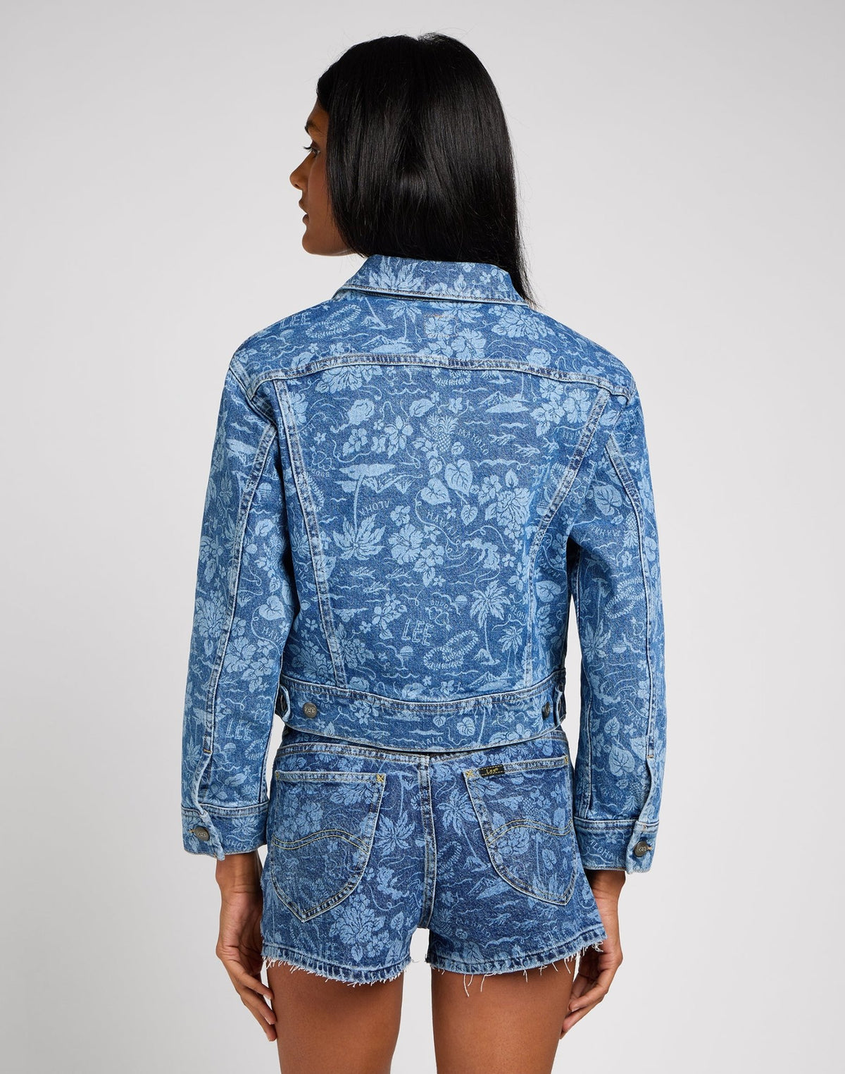 Cropped Rider Jacket in Tropical Denim - LEE Schweiz