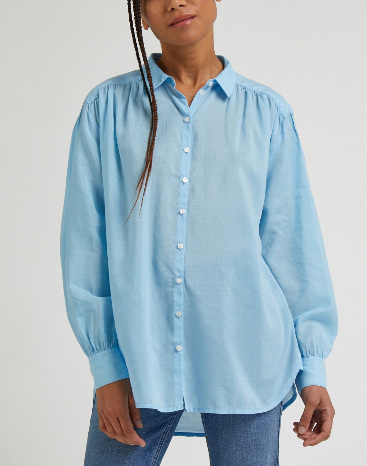 Femme Shirt in Shasta Blue - LEE Schweiz