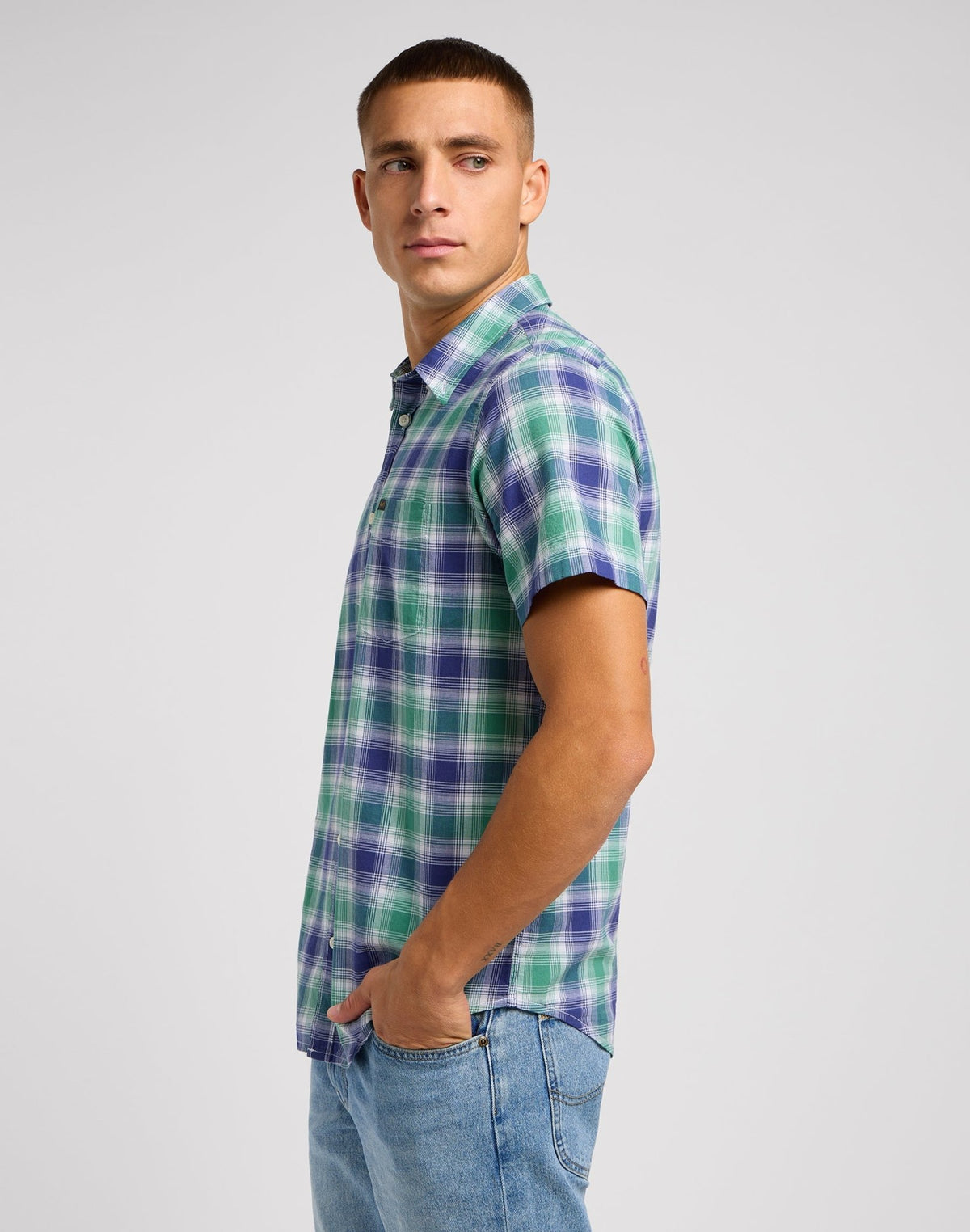 Lee Button Down Shirt in Dandy Green - LEE Schweiz