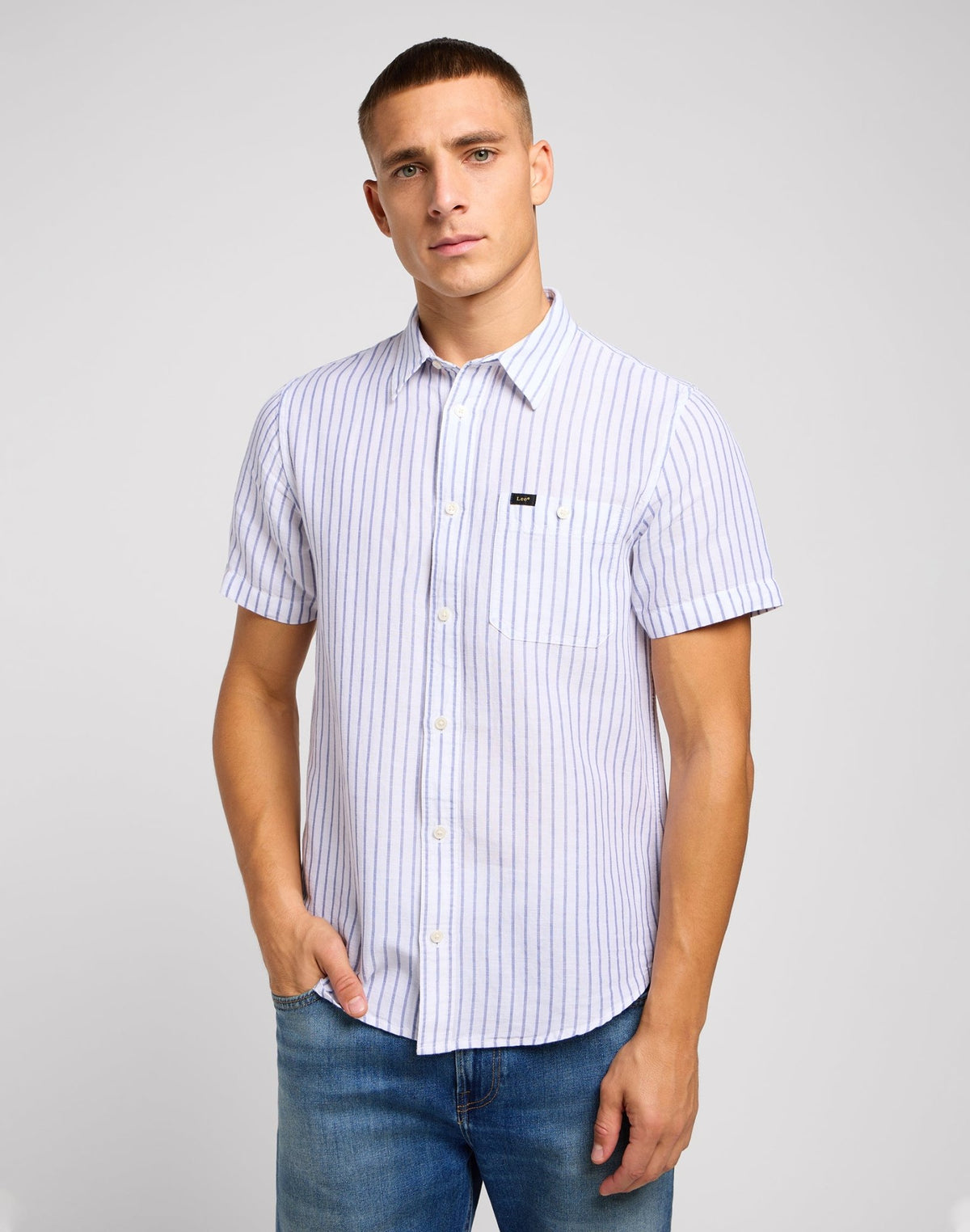 Leesure Shirt in Surf Blue - LEE Schweiz