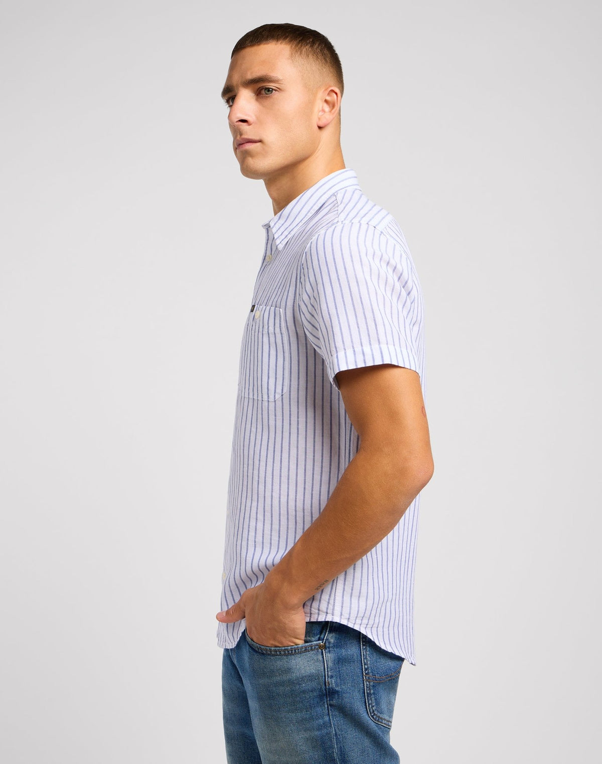 Leesure Shirt in Surf Blue - LEE Schweiz