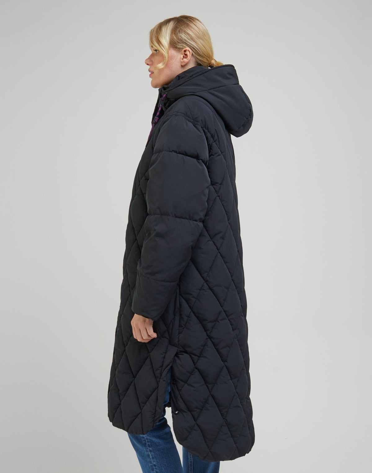 Long Puffer in Unionall Blk - LEE Schweiz