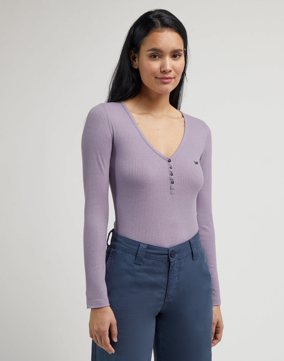 Ls Henley in Jazzy Purple - LEE Schweiz
