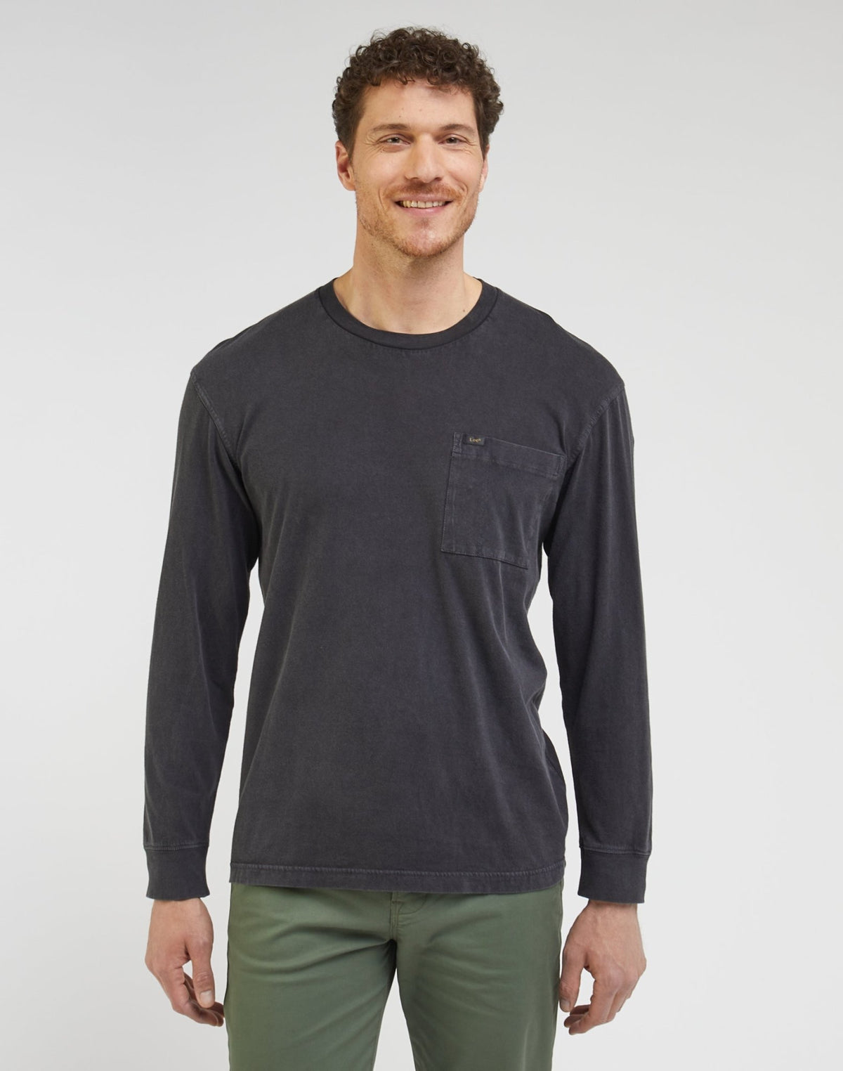 LS Pocket Tee in Washed Black - LEE Schweiz