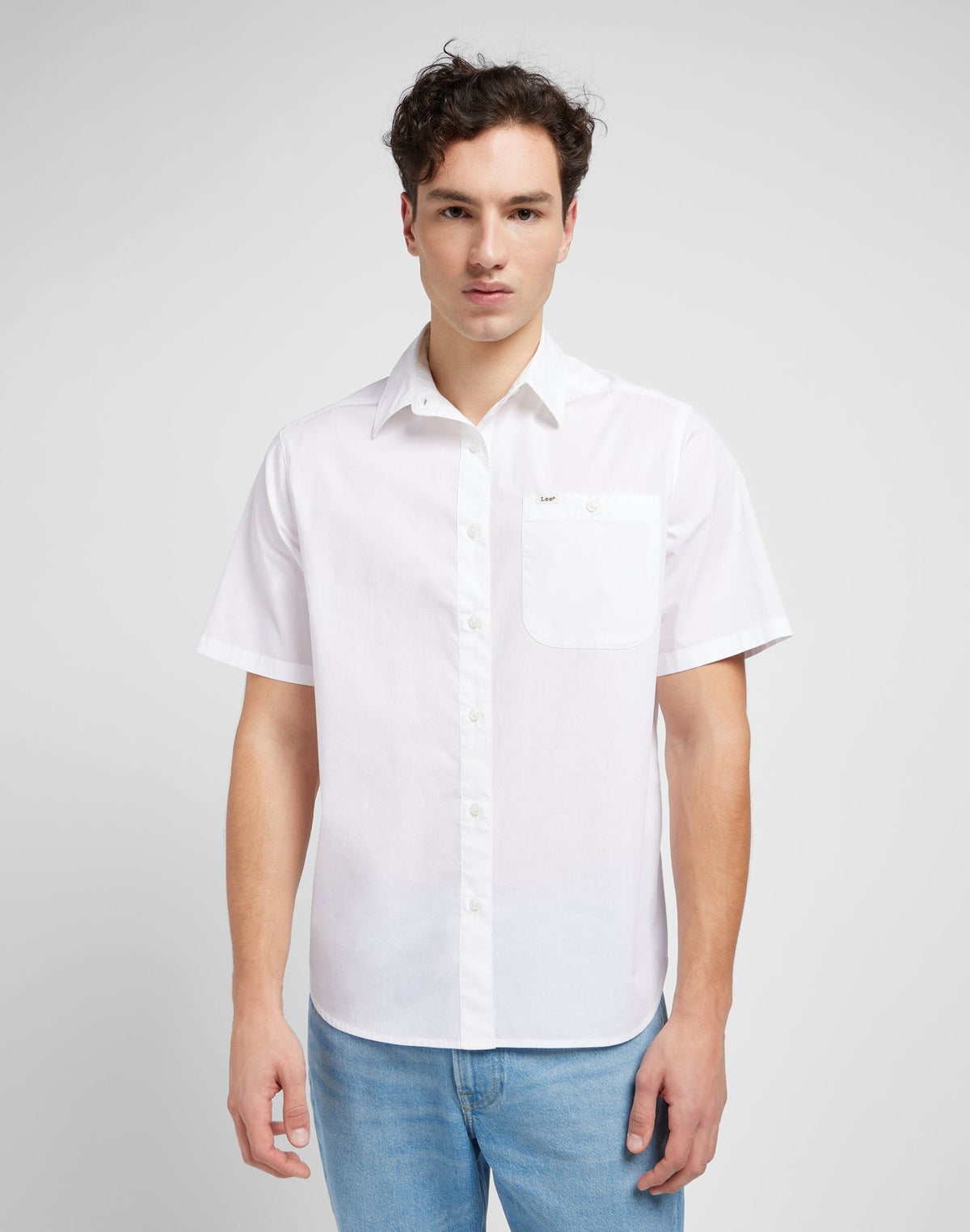 Patch Shirt in Bright White - LEE Schweiz