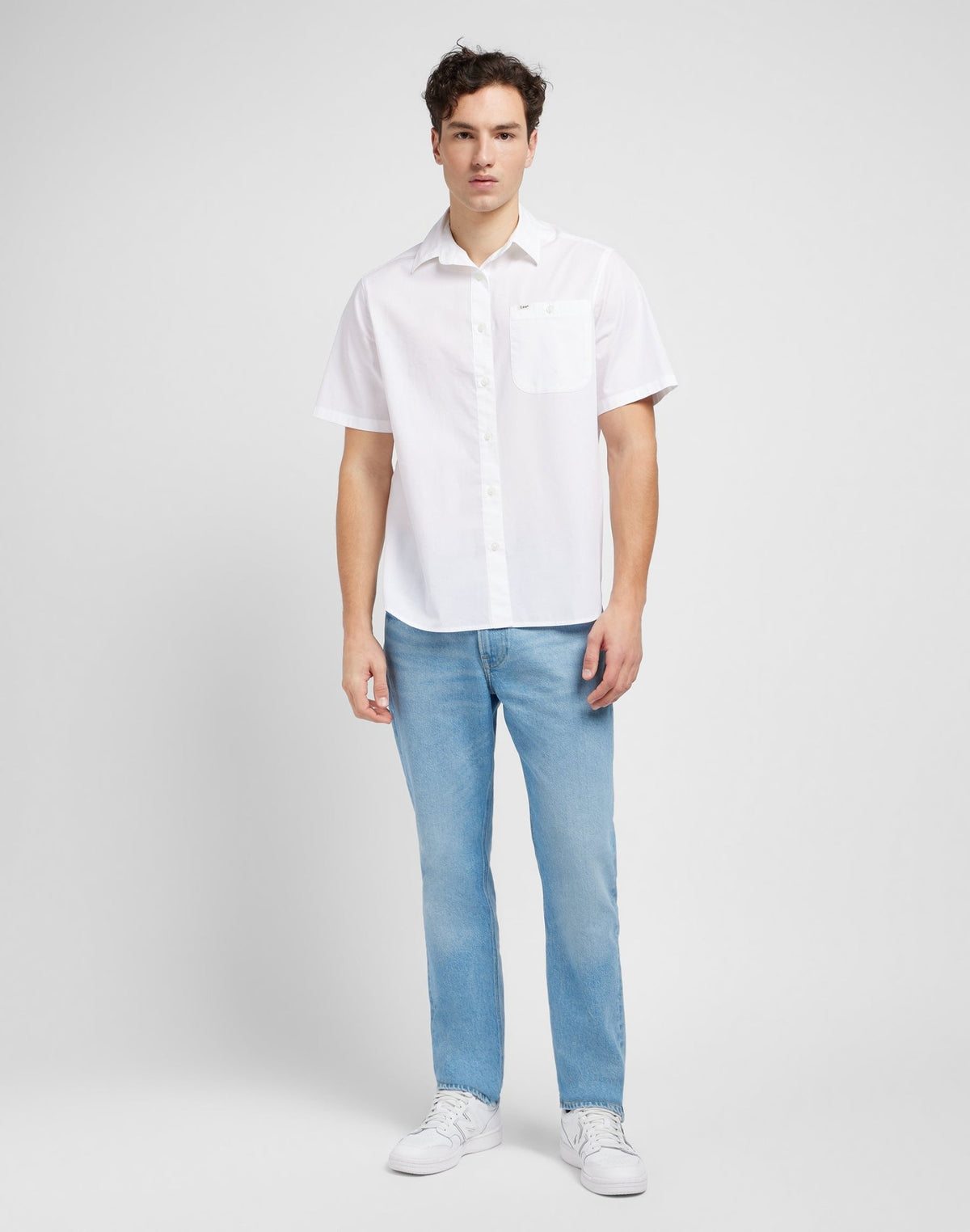 Patch Shirt in Bright White - LEE Schweiz