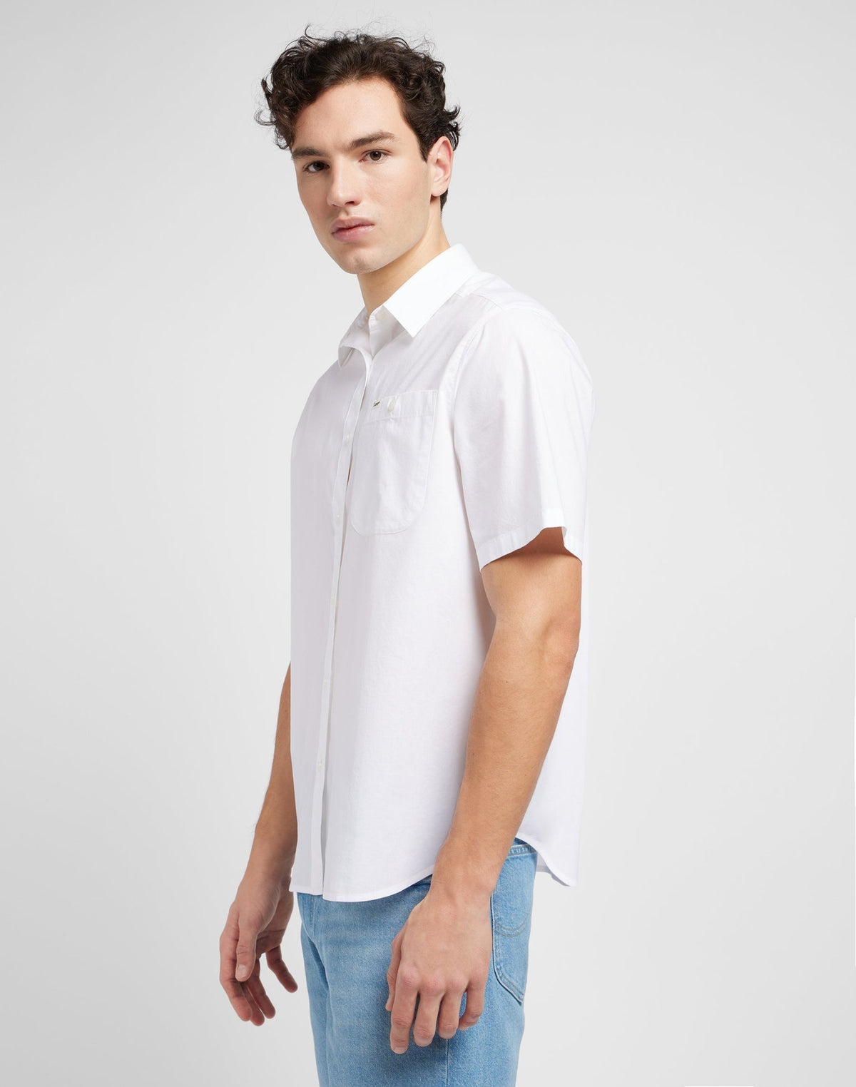 Patch Shirt in Bright White - LEE Schweiz