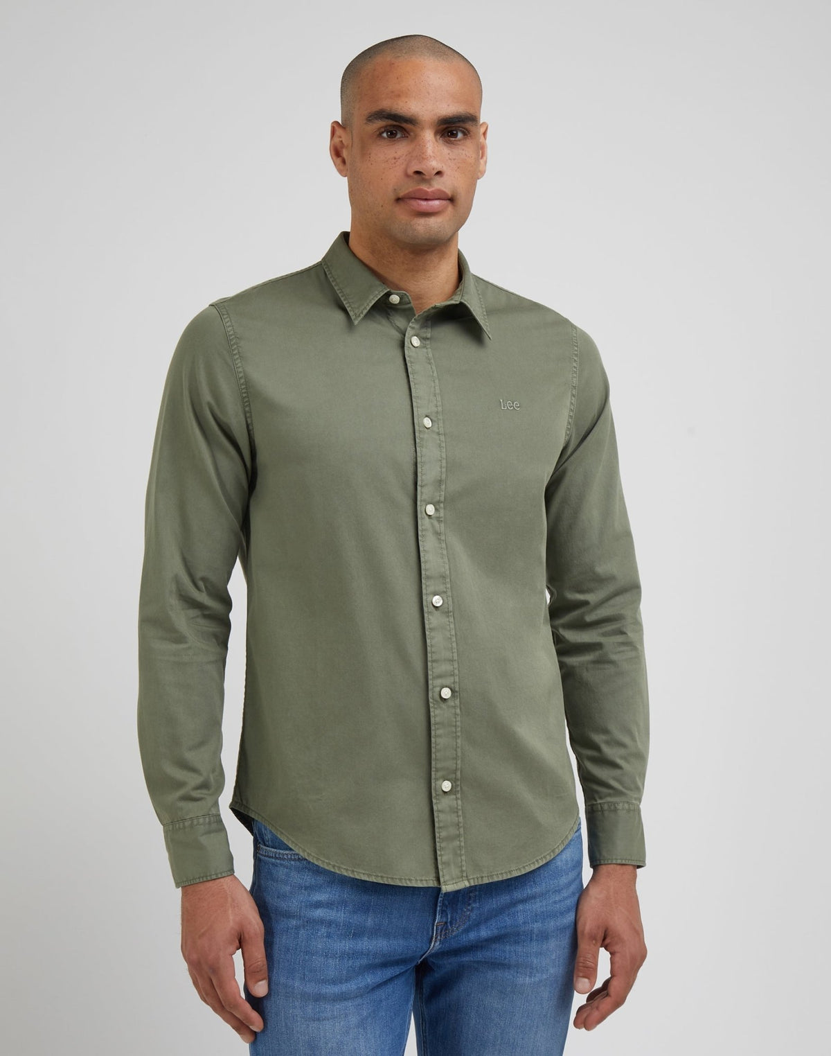 Patch Shirt in Olive Grove - LEE Schweiz