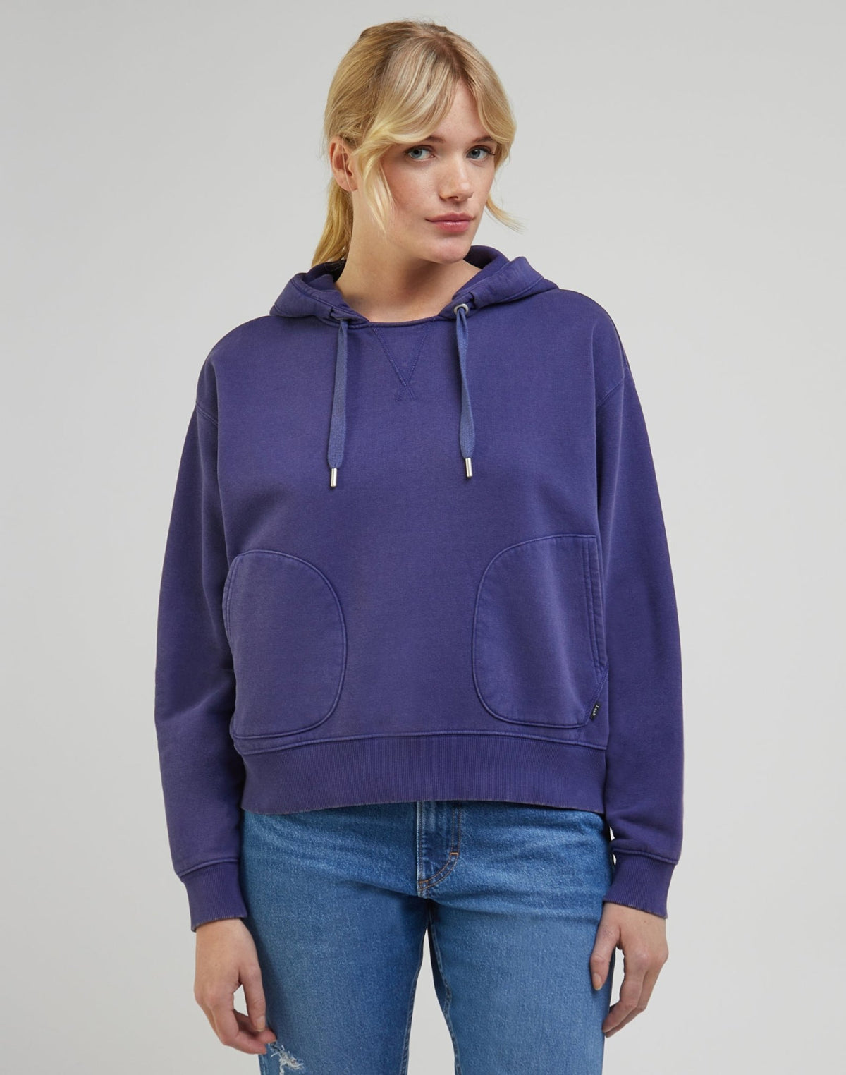 Relaxed Hoodie in Blueberry - LEE Schweiz