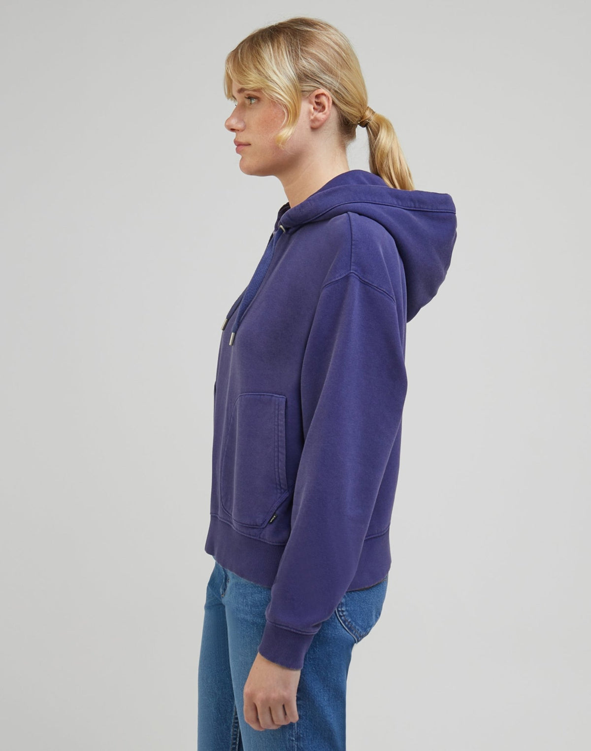 Relaxed Hoodie in Blueberry - LEE Schweiz