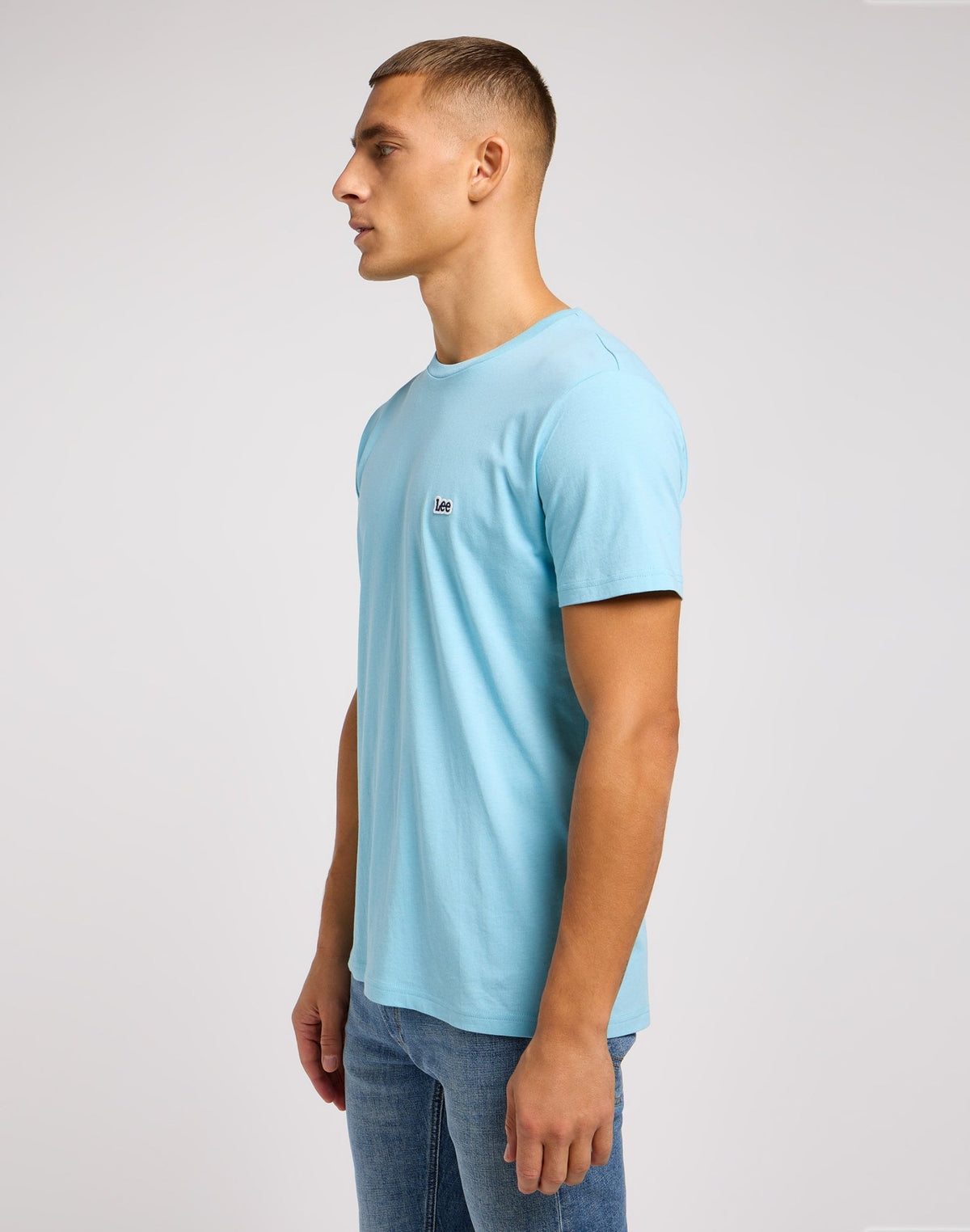 Shortsleeves Patch Logo Tee in Preppy Blue - LEE Schweiz