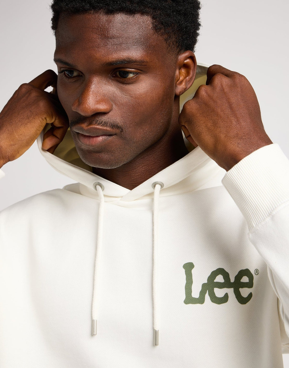 Wobbly Lee Hoodie in Ecru - LEE Schweiz