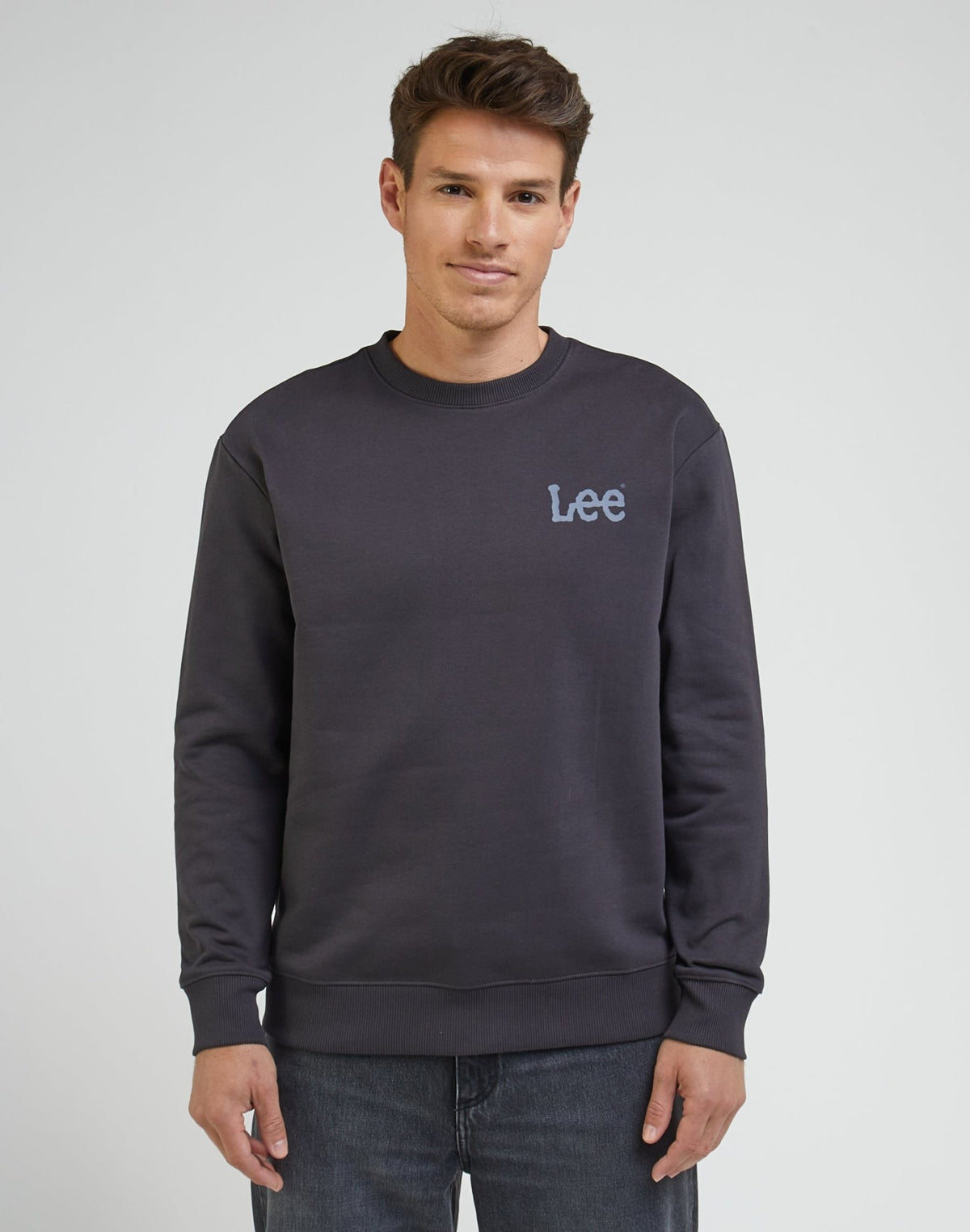 Wobbly Lee Sweatshirt in Washed Black - LEE Schweiz