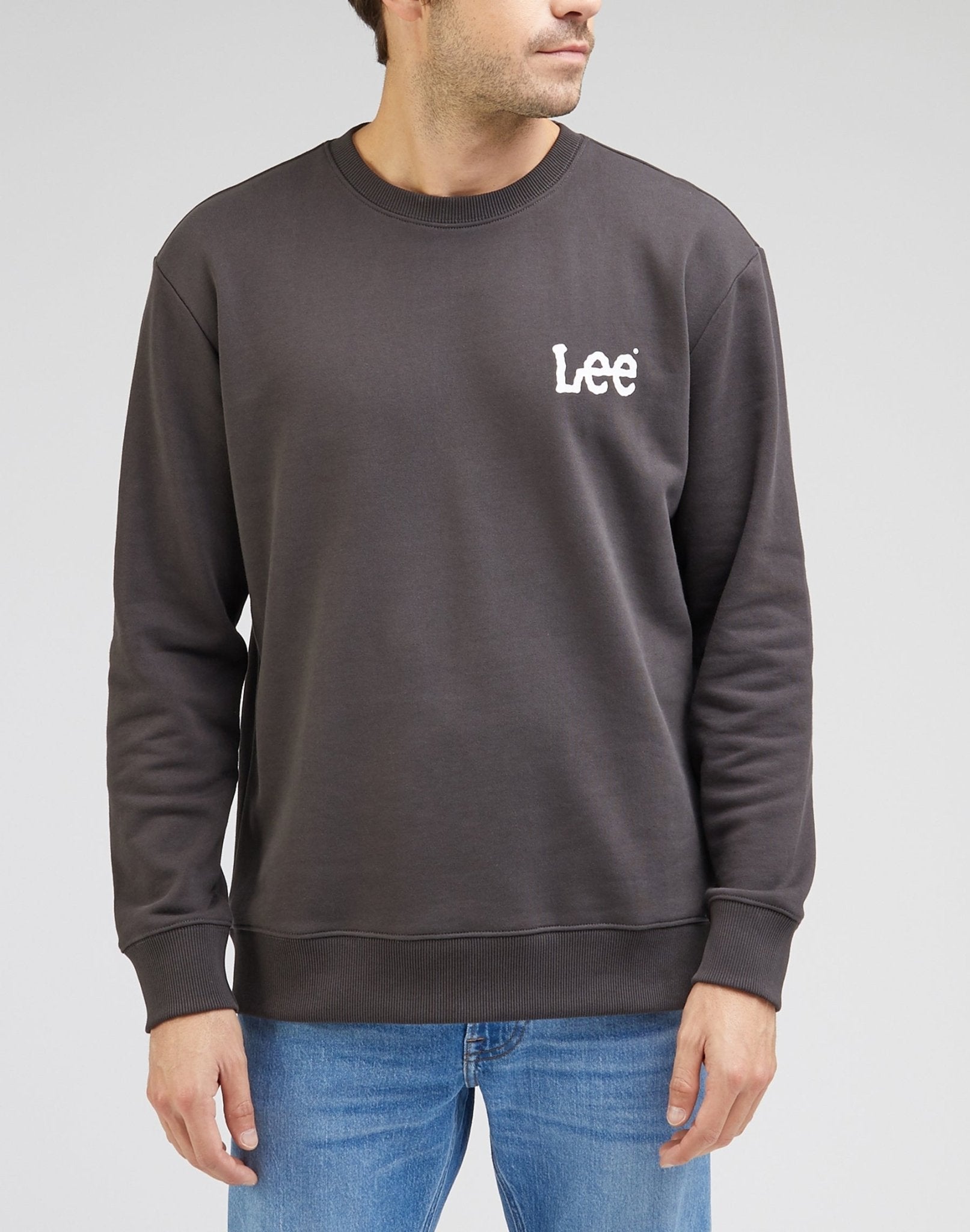 Wobbly Lee Sweatshirt in Washed Black