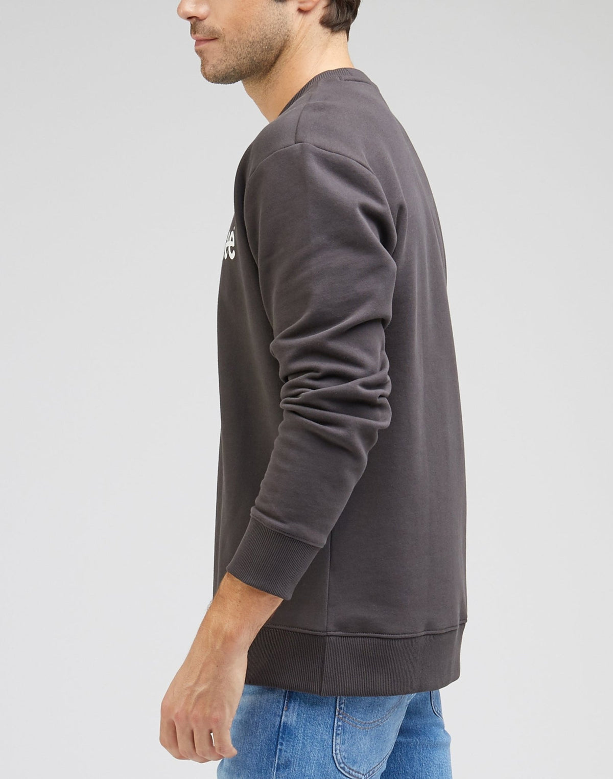 Wobbly Lee Sweatshirt in Washed Black - LEE Schweiz